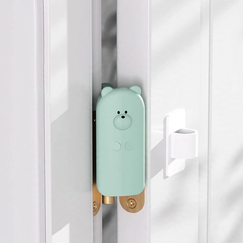 Door stopper for children, finger protection, arched