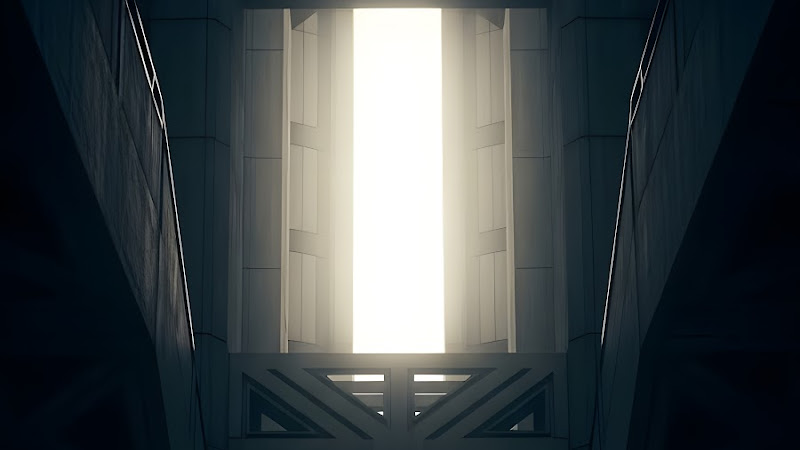 Minimalist White Geometric 3D Abstract Pattern