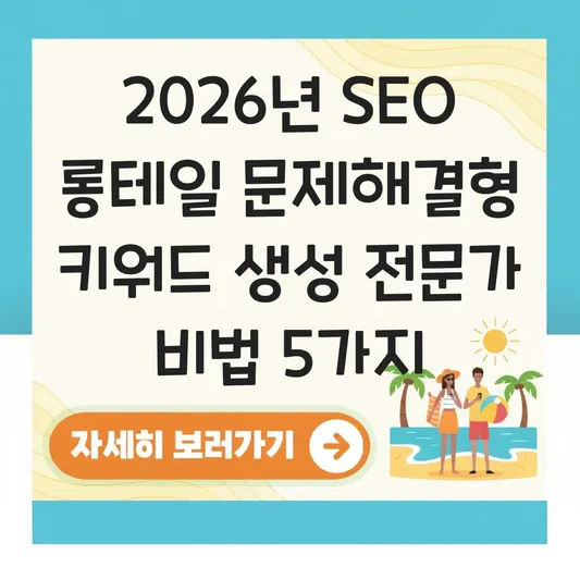  롱테일 문제해결형 키워드 생성 대표 이미지