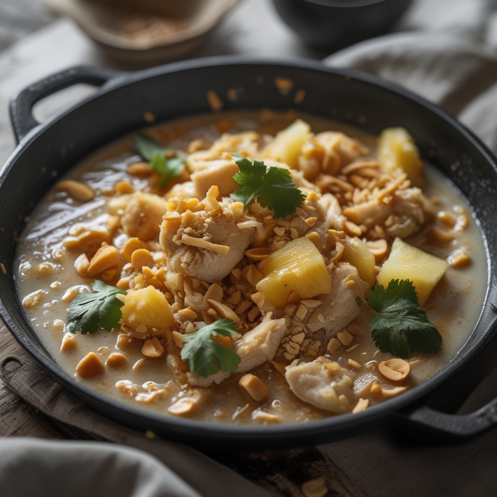 Coconut‑Pineapple Peanut Chicken Skillet