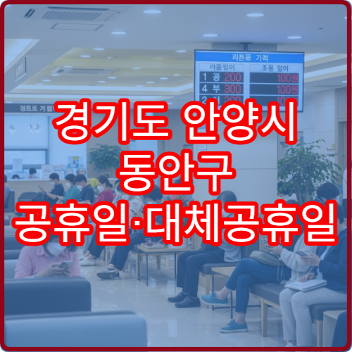 경기도 안양시 동안구 공휴일·대체공휴일 정형외과 진료 병원 허리디스크·관절염 상담 가능