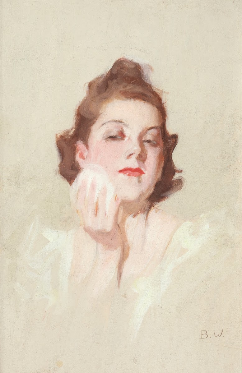 Mädchen mit Puderquaste circa 1925