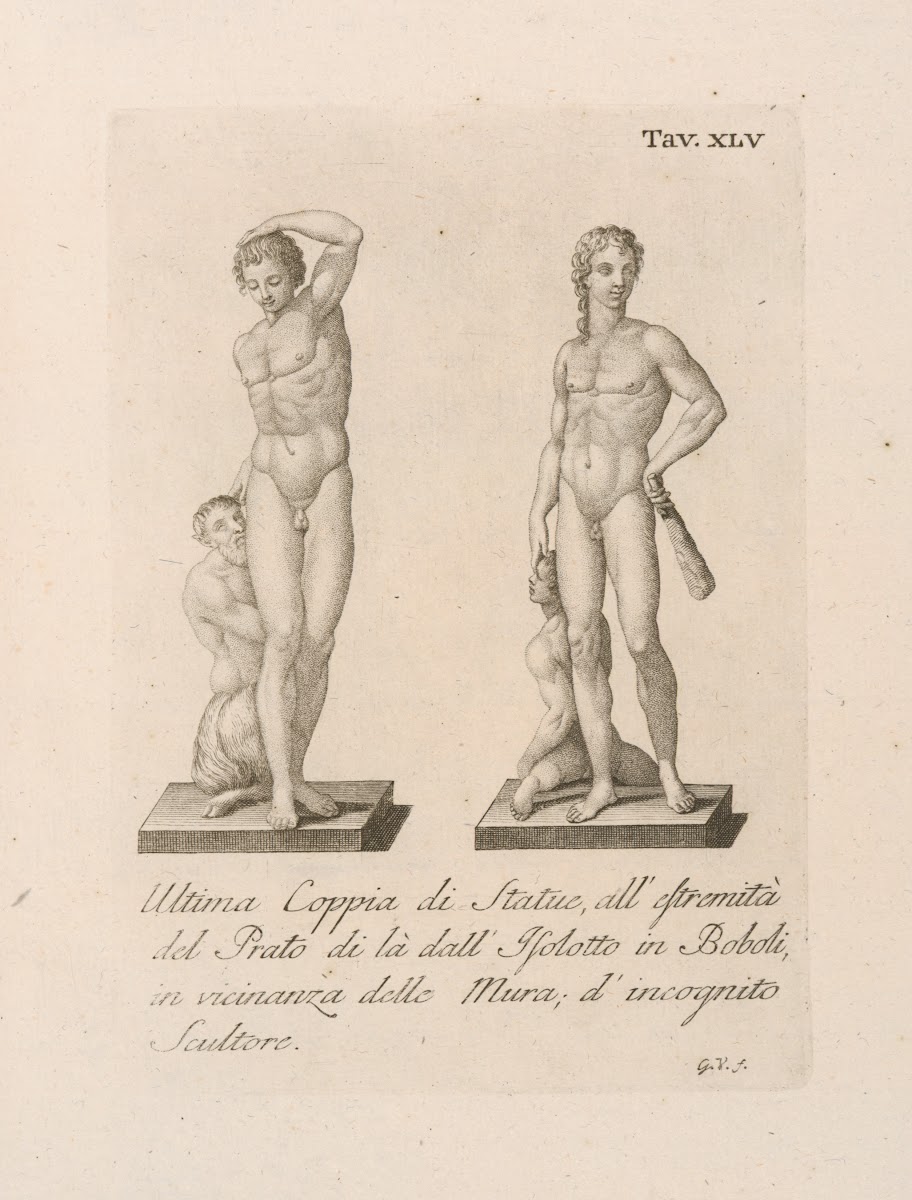 Ultima Coppia di Statue allestremità del Prat 1789