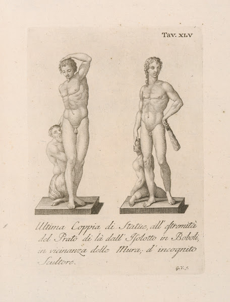 Ultima Coppia di Statue allestremità del Prat 1789