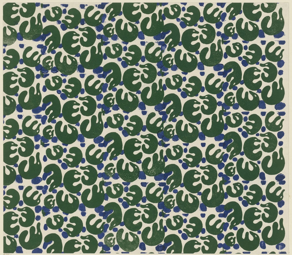 Buntpapier Lurche 1902   1906