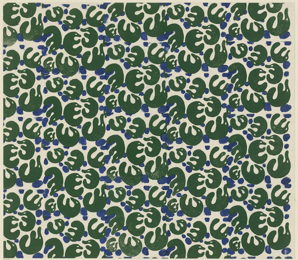 Buntpapier Lurche 1902   1906