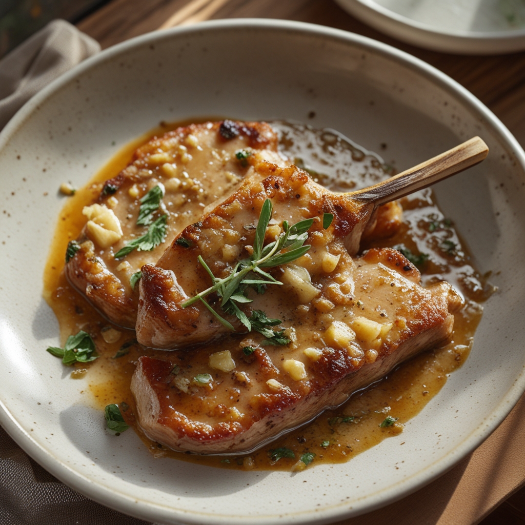 Slow Cooker Pork Chops with Garlic Parmesan Sauce Recipe - Easy Comfort Meal