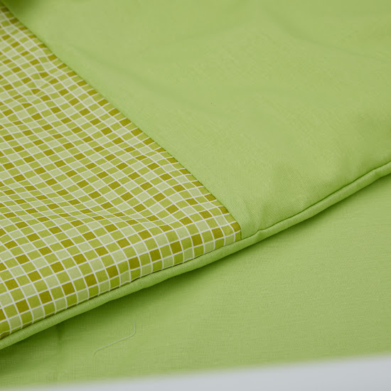 Children's replacement bedding set 3 el Twins Auro Print (calico) fitted sheet green