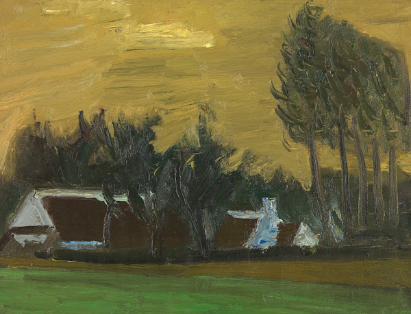 Landscape with Black Italian Poplars 1942