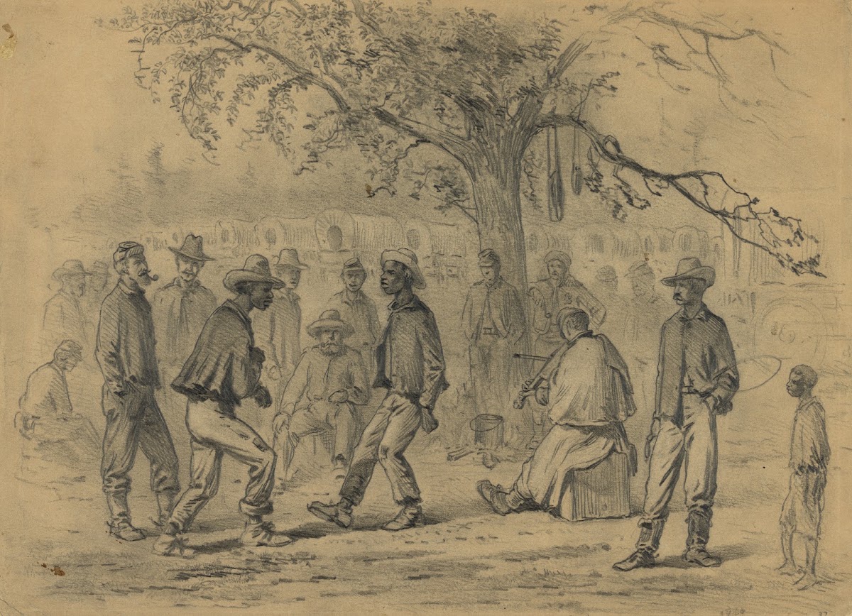 A breakdown in the wagoners camp 1863