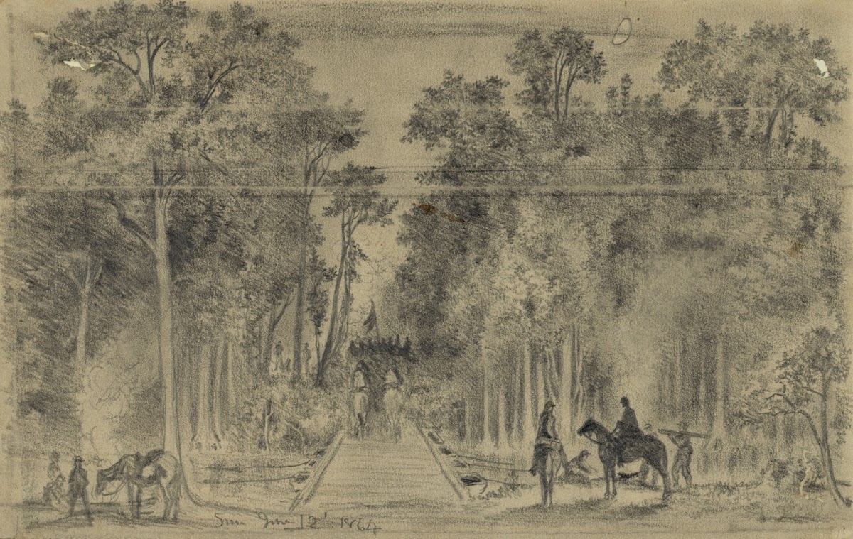The Army of the Potomac crossing the Chicahominy at Long Bridge 1864