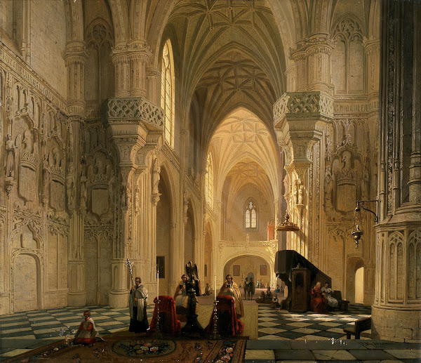 Interior of Saint Johns Church in Toledo 1861