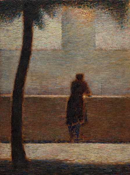 A Man Leaning on a Parapet ca 1881