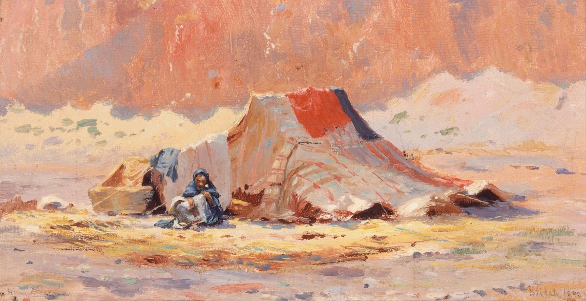 Tente Arabe Dans Le Désert À Blidah 1890
