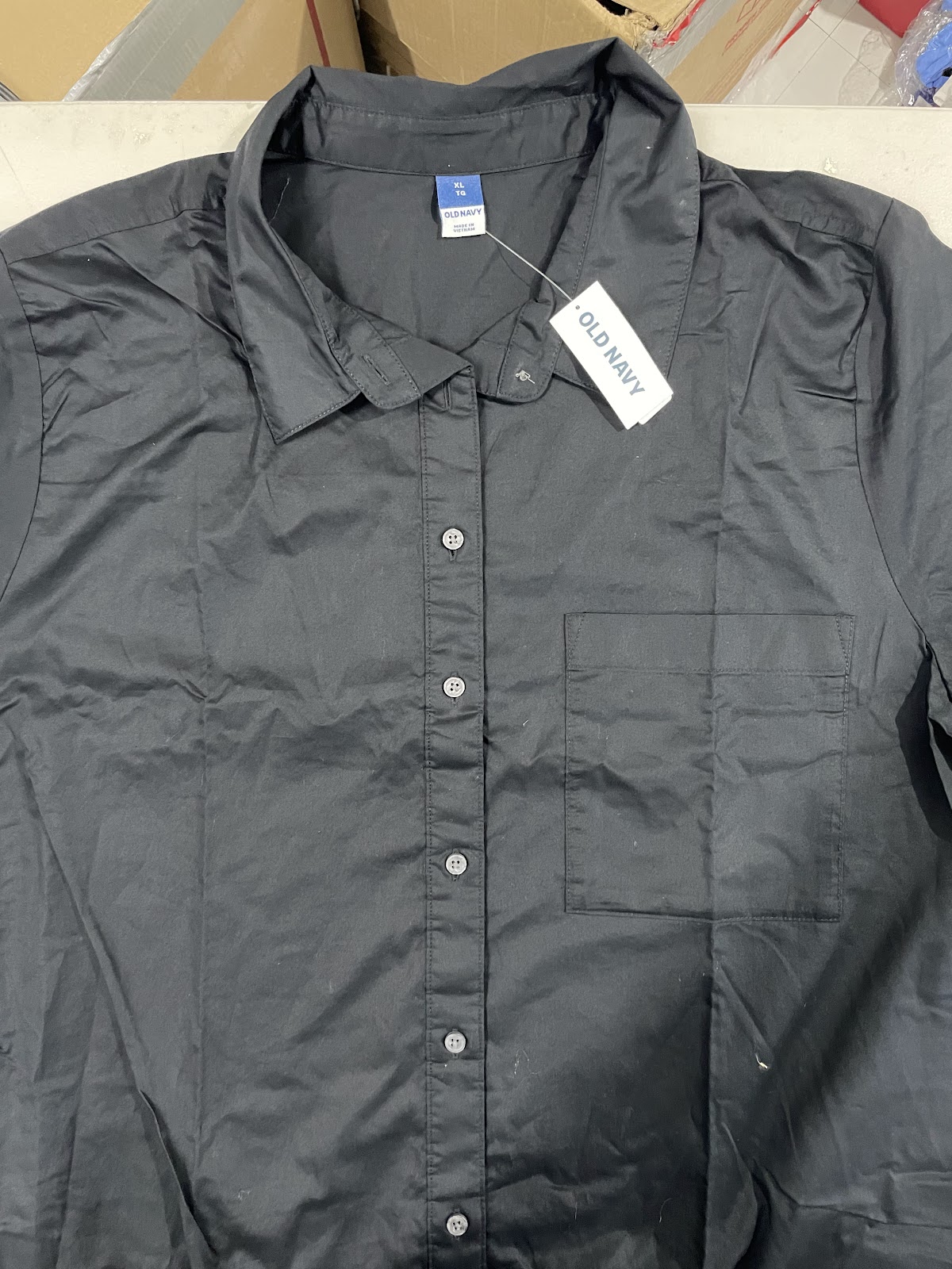 OldNavy Dress Button Down Black XL #0856