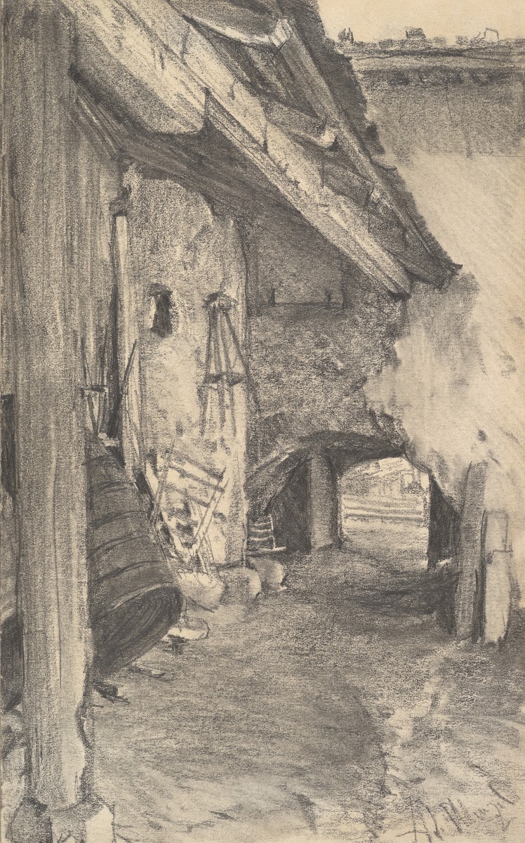 View into a Courtyard ca 188090