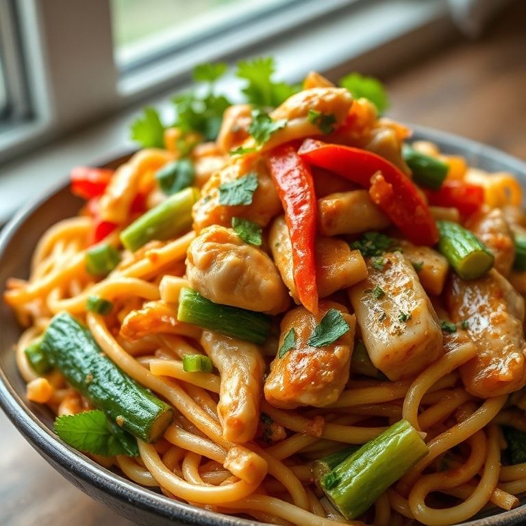 Easy Chicken Lo Mein Recipe Loaded with Veggies – Quick, Homemade Comfort Food finished