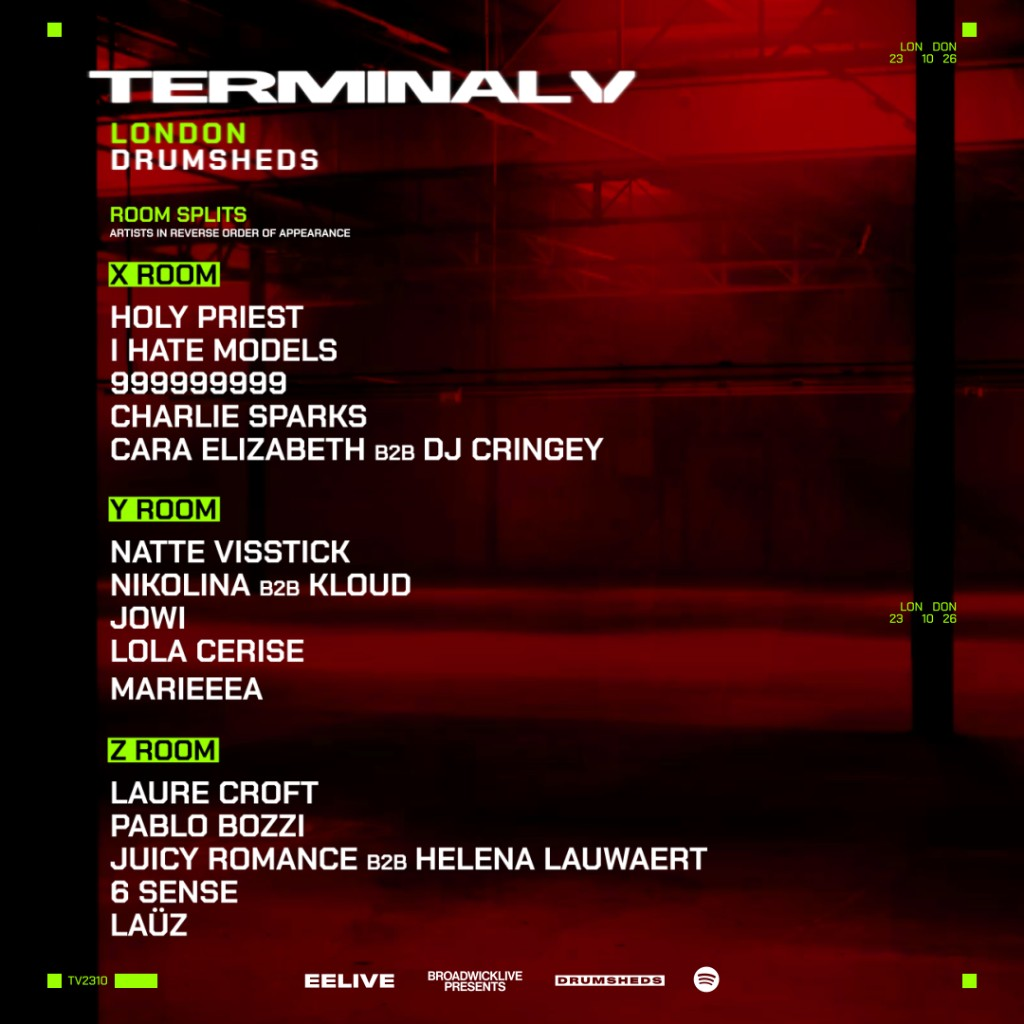 TERMINAL V - Drumsheds - 23 Oct 2026