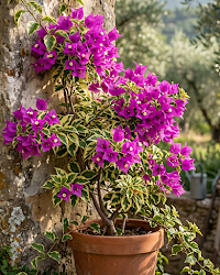 Imported Purple Star Variegated Bougainvillea Plant