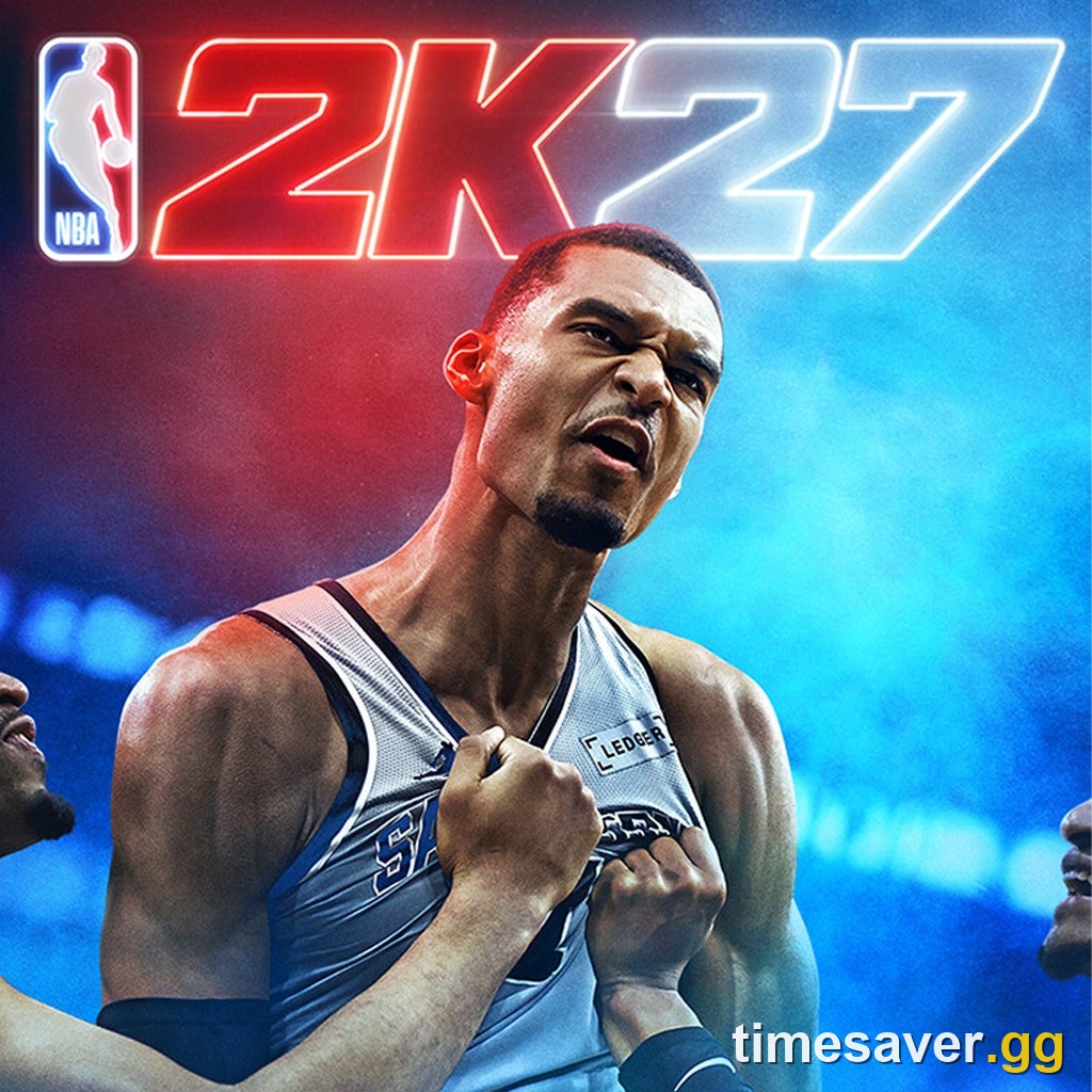 Official NBA 2K27 key art with cover athlete Victor Wembanyama