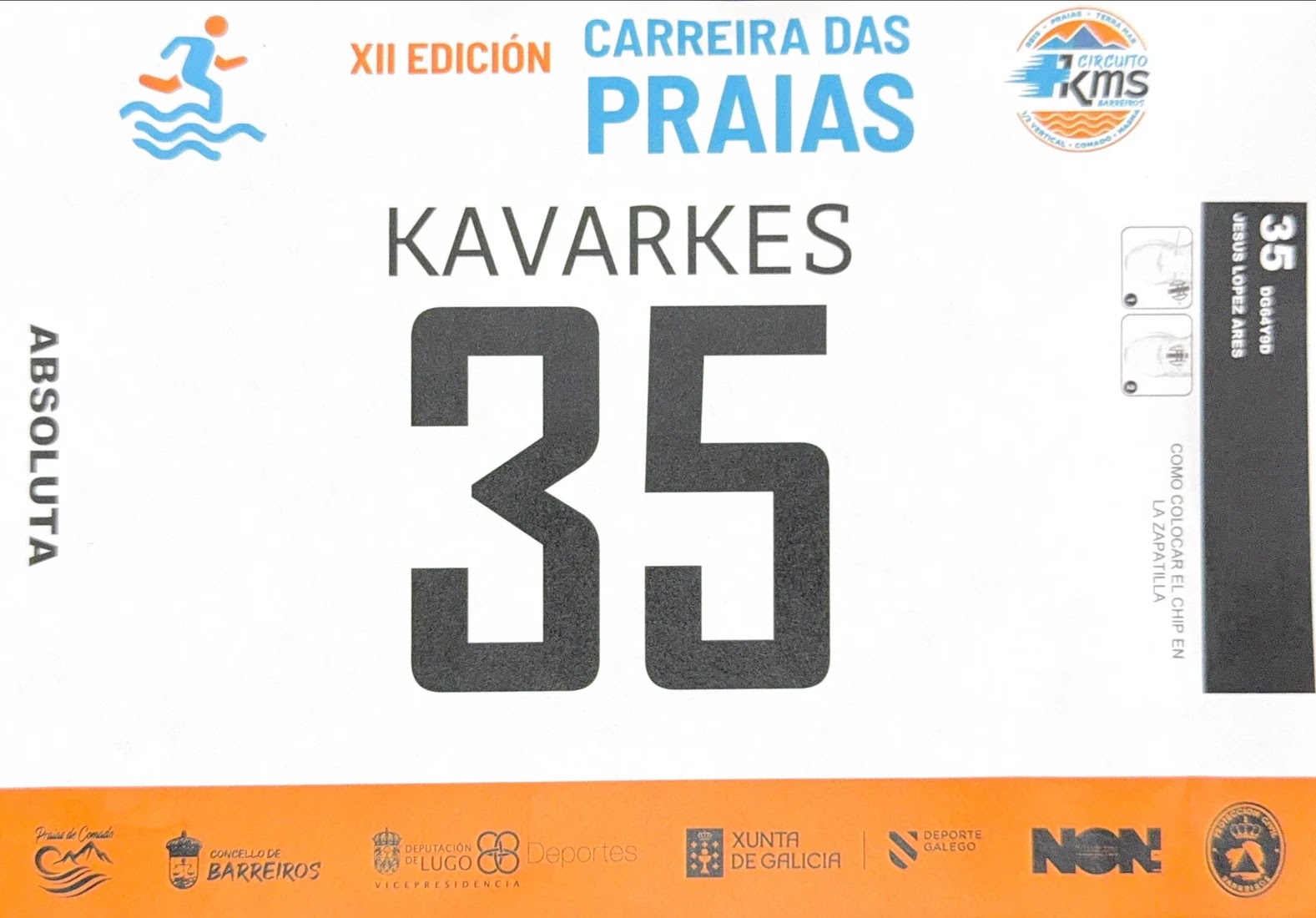 Dorsal de CP Praias Barreiros