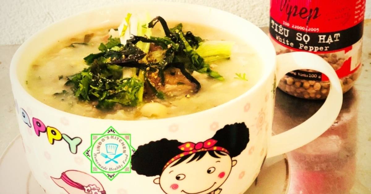 Cháo chim bồ câu, đậu xanh & hạt sen