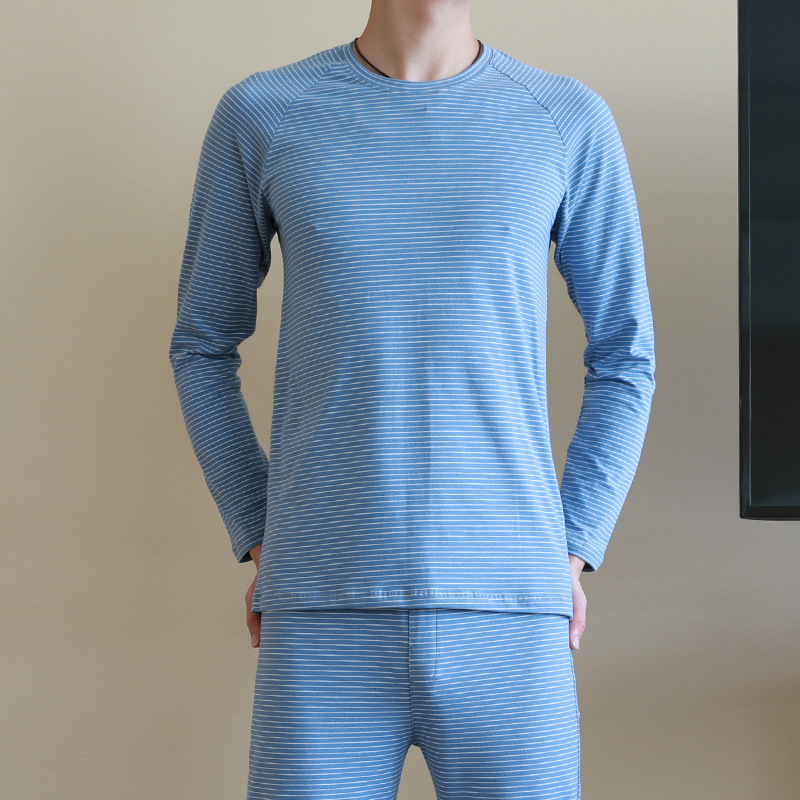 Cotton underwear set for men, striped/checkered