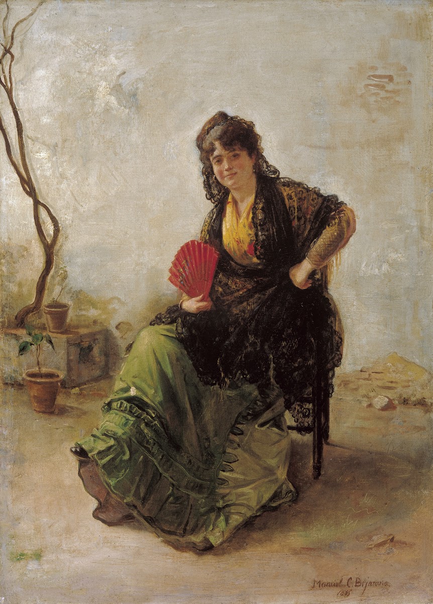 Maja with Red Fan 1885