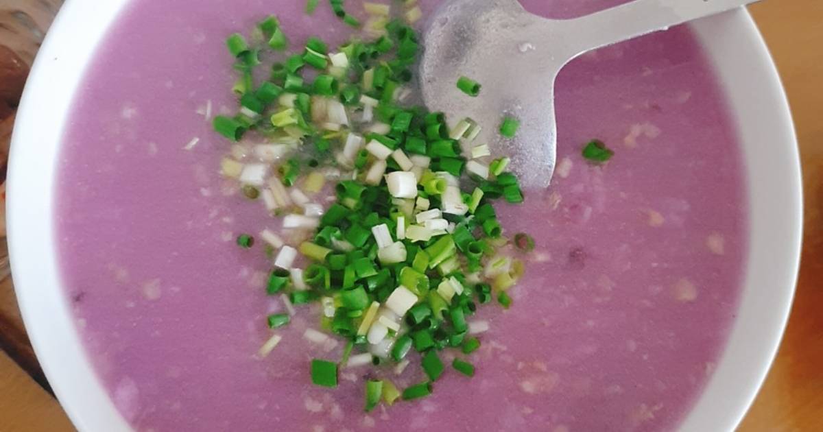 Canh khoai mỡ nấu thịt băm