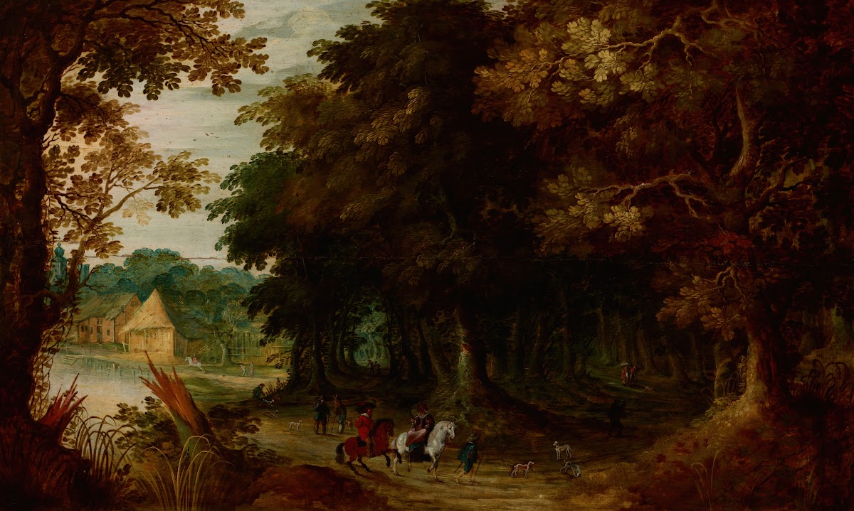 Landscape  Walk Through A Forest 1620 1630