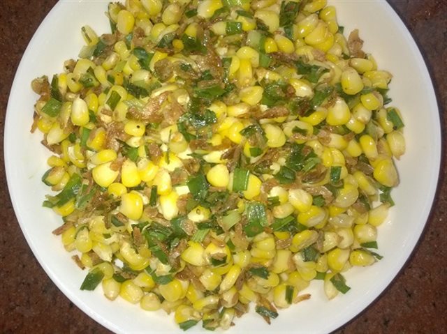 Bắp Xào Bơ Ruốc