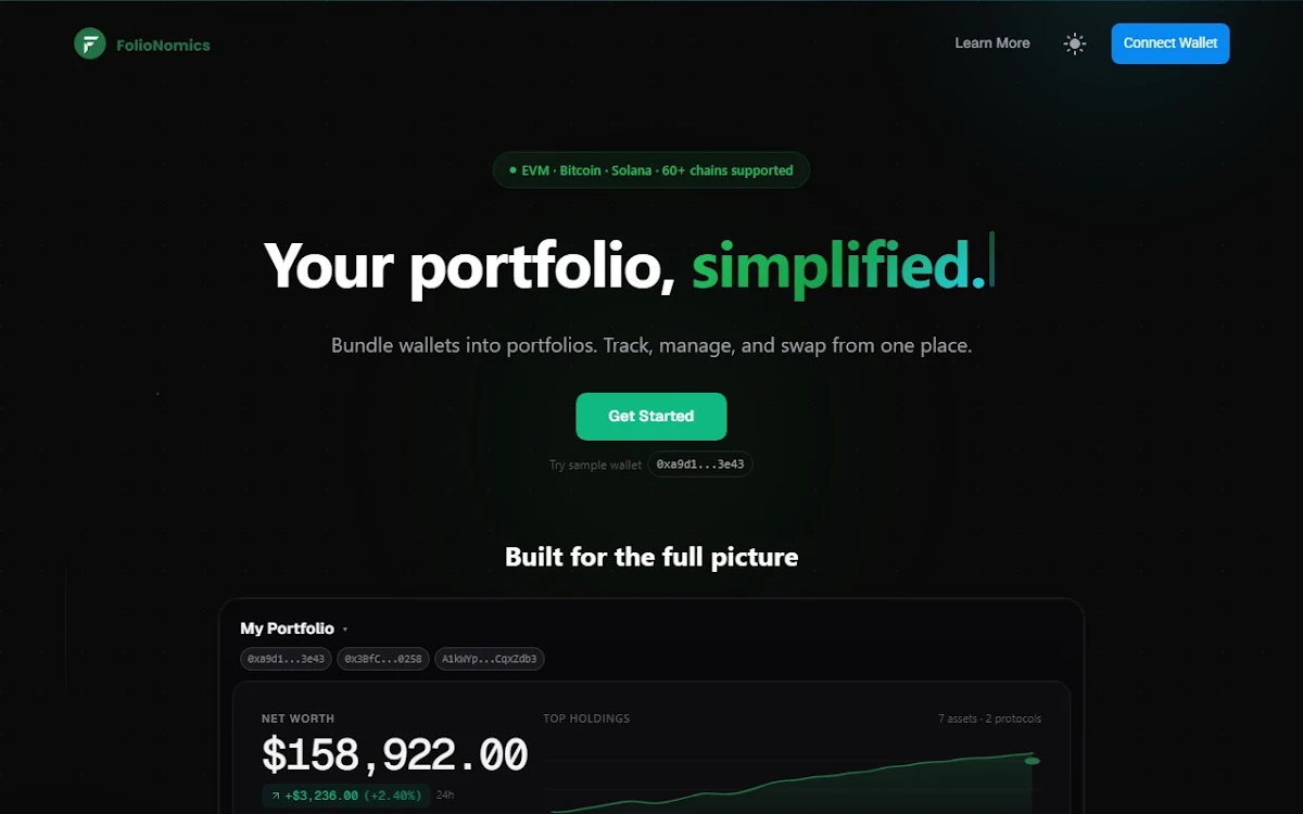 Captura de Folionomics