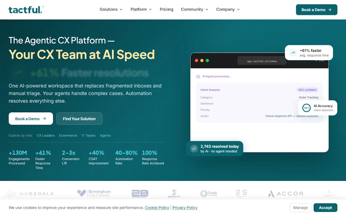 Captura de Tactful.ai