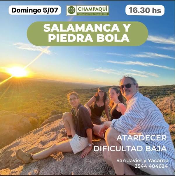 Sendero Salamanca y Piedra Bola al Atardecer