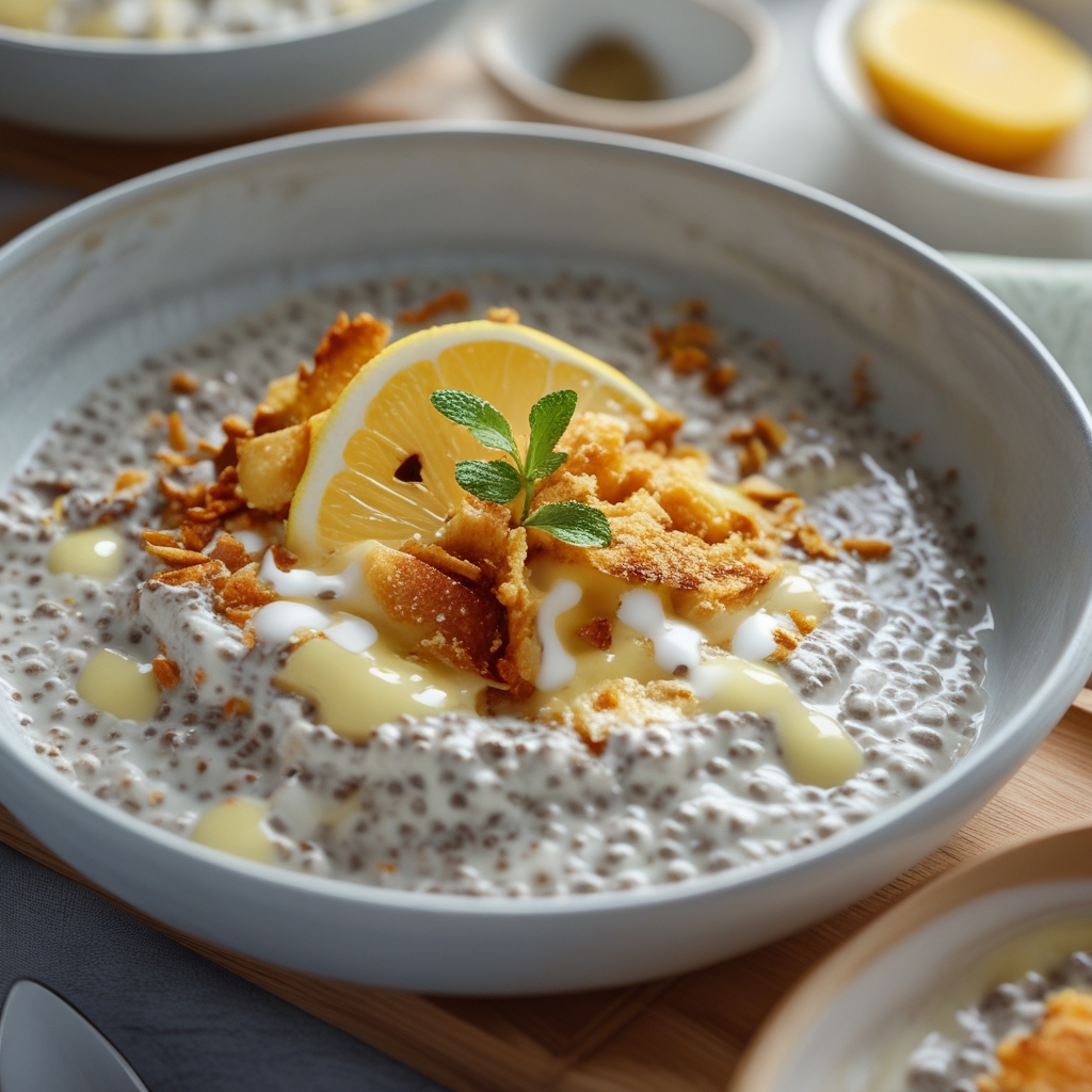 The Best Lemon Cream Chia Pudding – Healthy, Creamy & No-Bake Delight! Easy Homemade Recipe finished