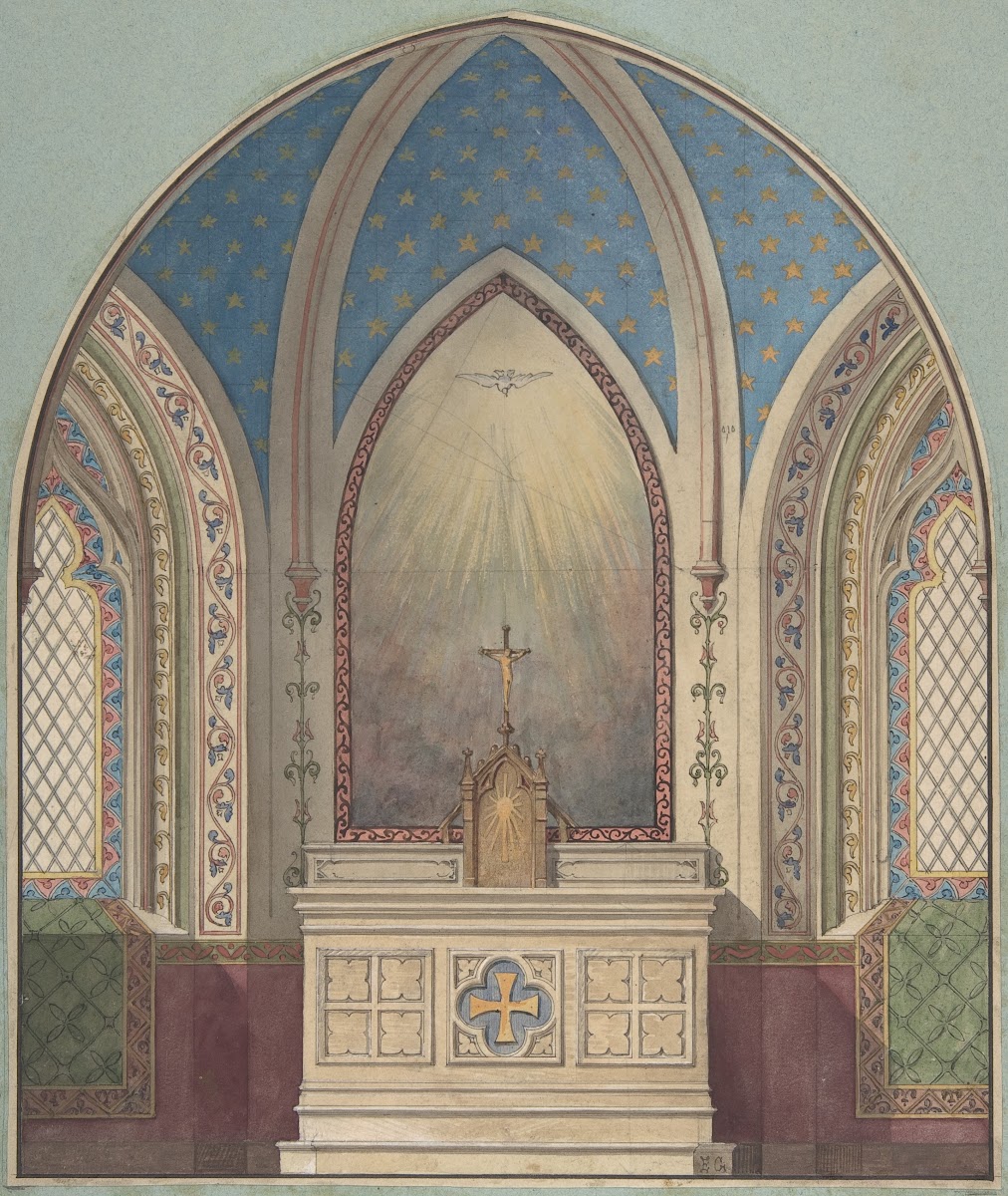 Design for Altar Saint Clotilde 19th Century