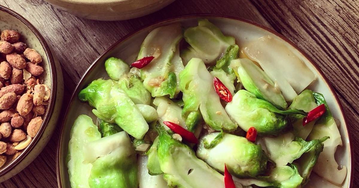 Mầm đá xào tỏi