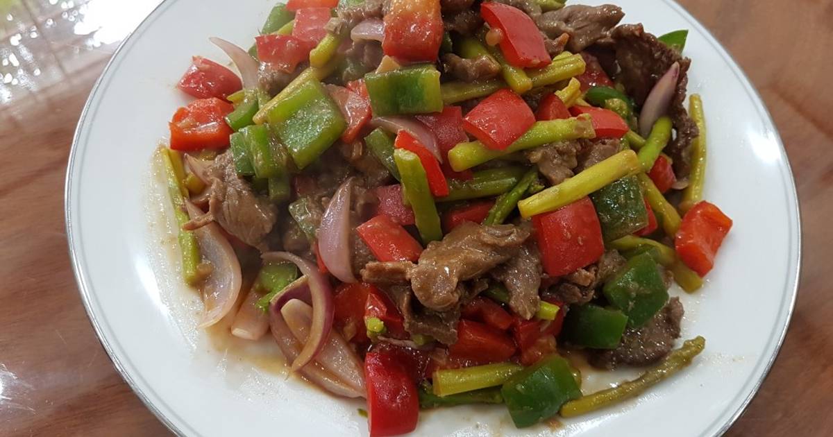 SP.0124 - Bò Xào Tứ Sắc