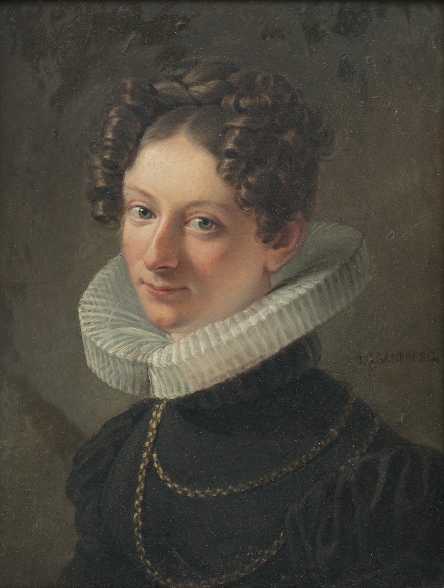 Portrait of the artists wife Sofia Dorotea Sandberg née Kökeritz