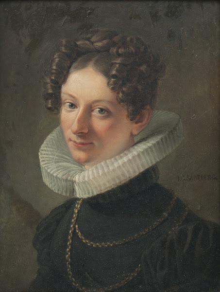 Portrait of the artists wife Sofia Dorotea Sandberg née Kökeritz