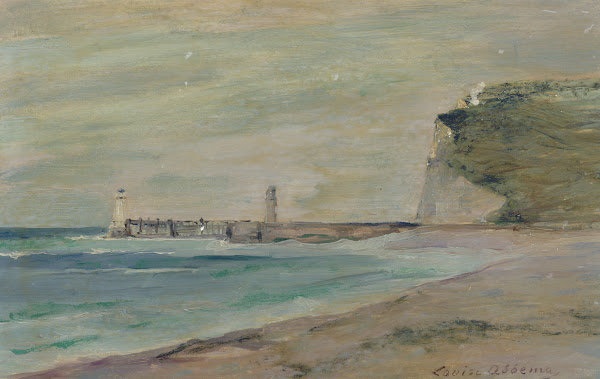 Paysage de plage Fécamp