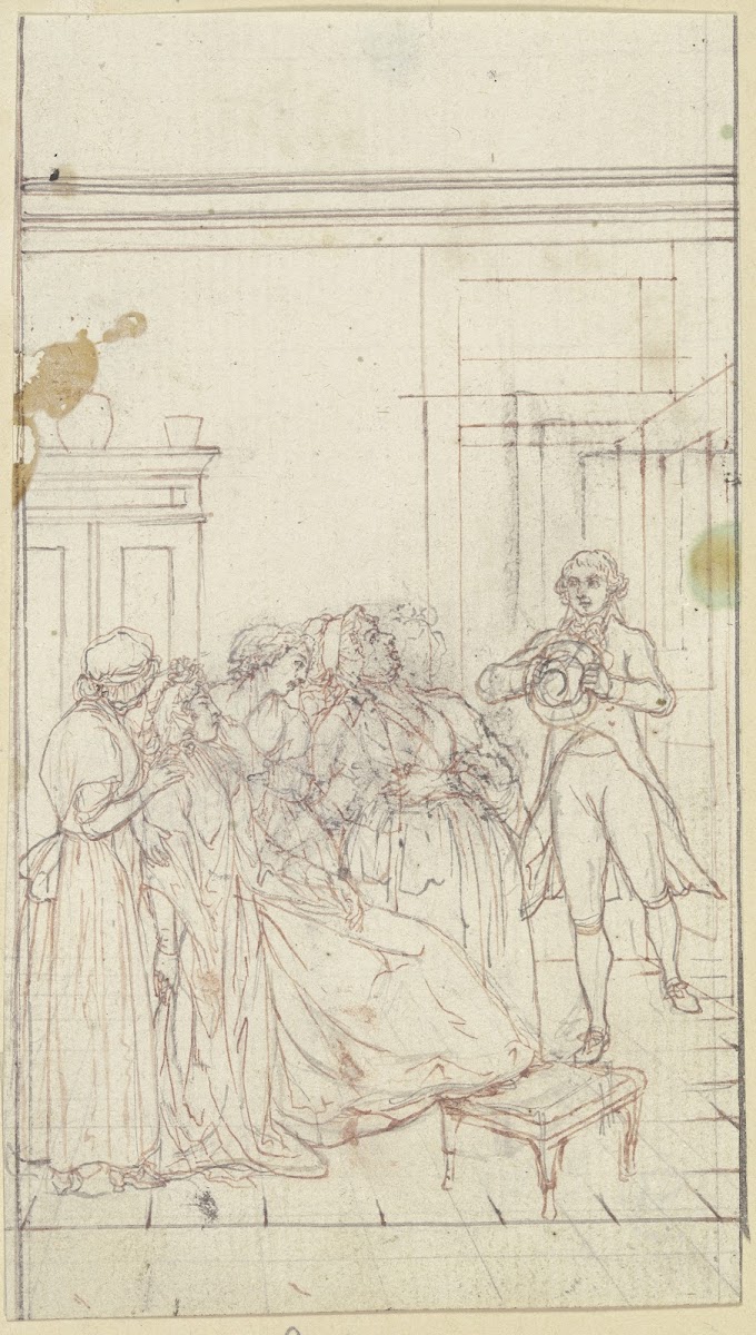 Unconscious Clarissa ca 1796