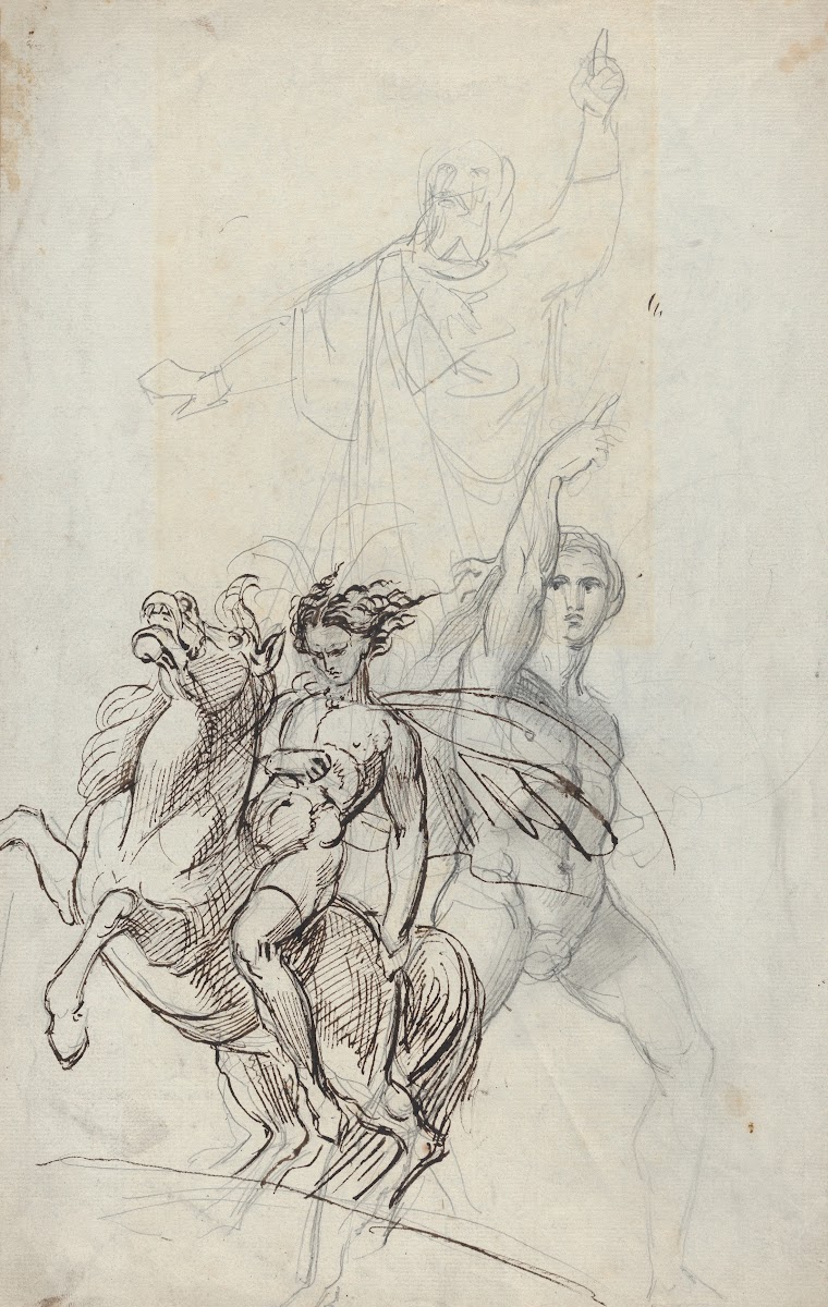 A Sleeping Girl and Man in Medieval Costume 183044