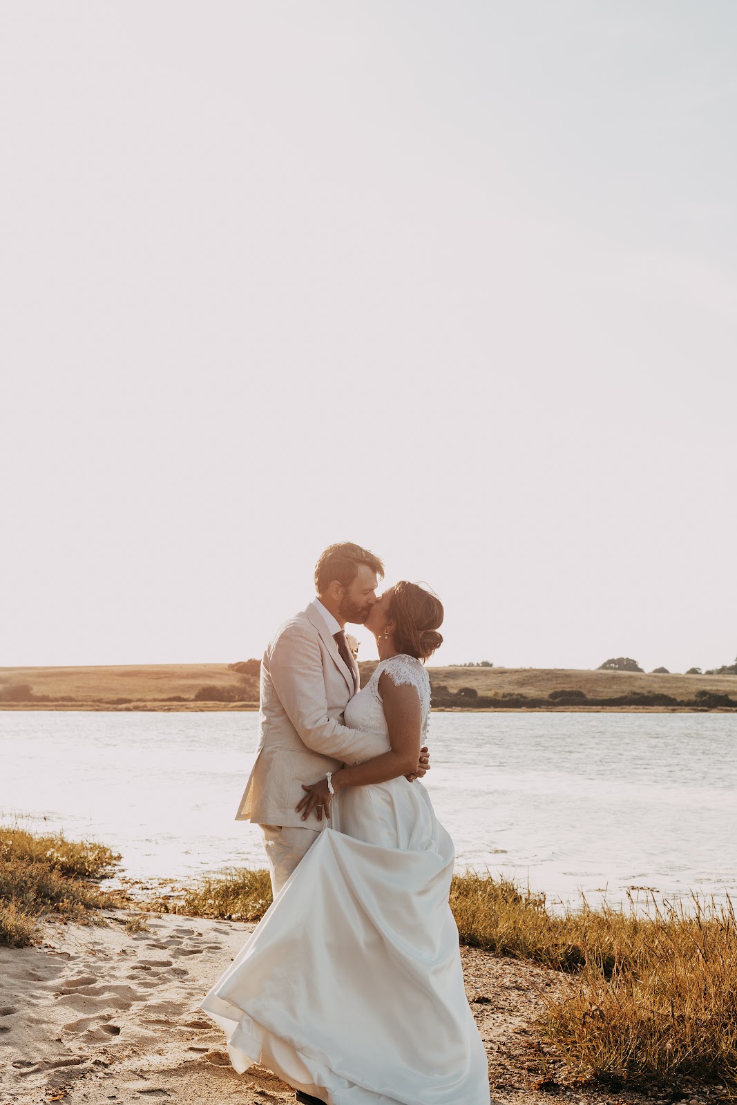 Wedding ceremony beside Poole Harbour at Ower Quay