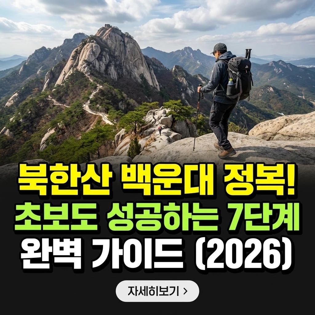 북한산 백운대 정복! 초보도 성공하는 7단계 완벽 가이드