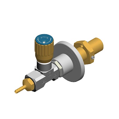 Fine Adjustment Wall Mounted Valve - Wall-Mounted Gas Taps & User Points by Southern CGS