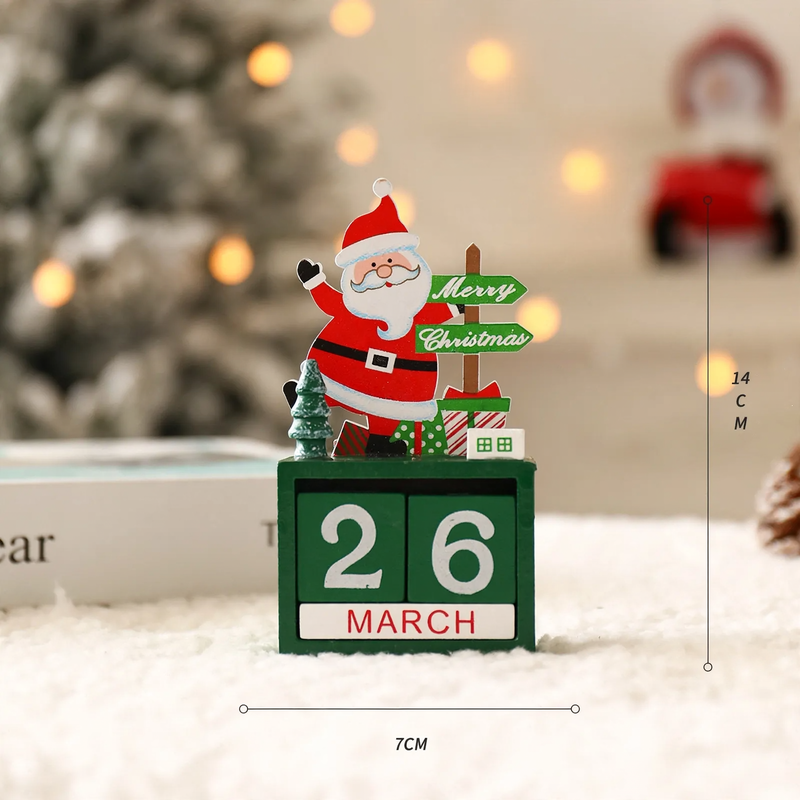 Weihnachts-Countdown-Kalender aus Holz