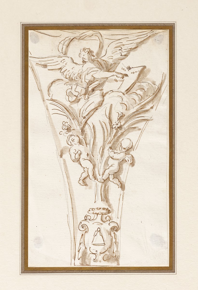 Spandrel Study Angels with the Symbols of St Matthew 174755