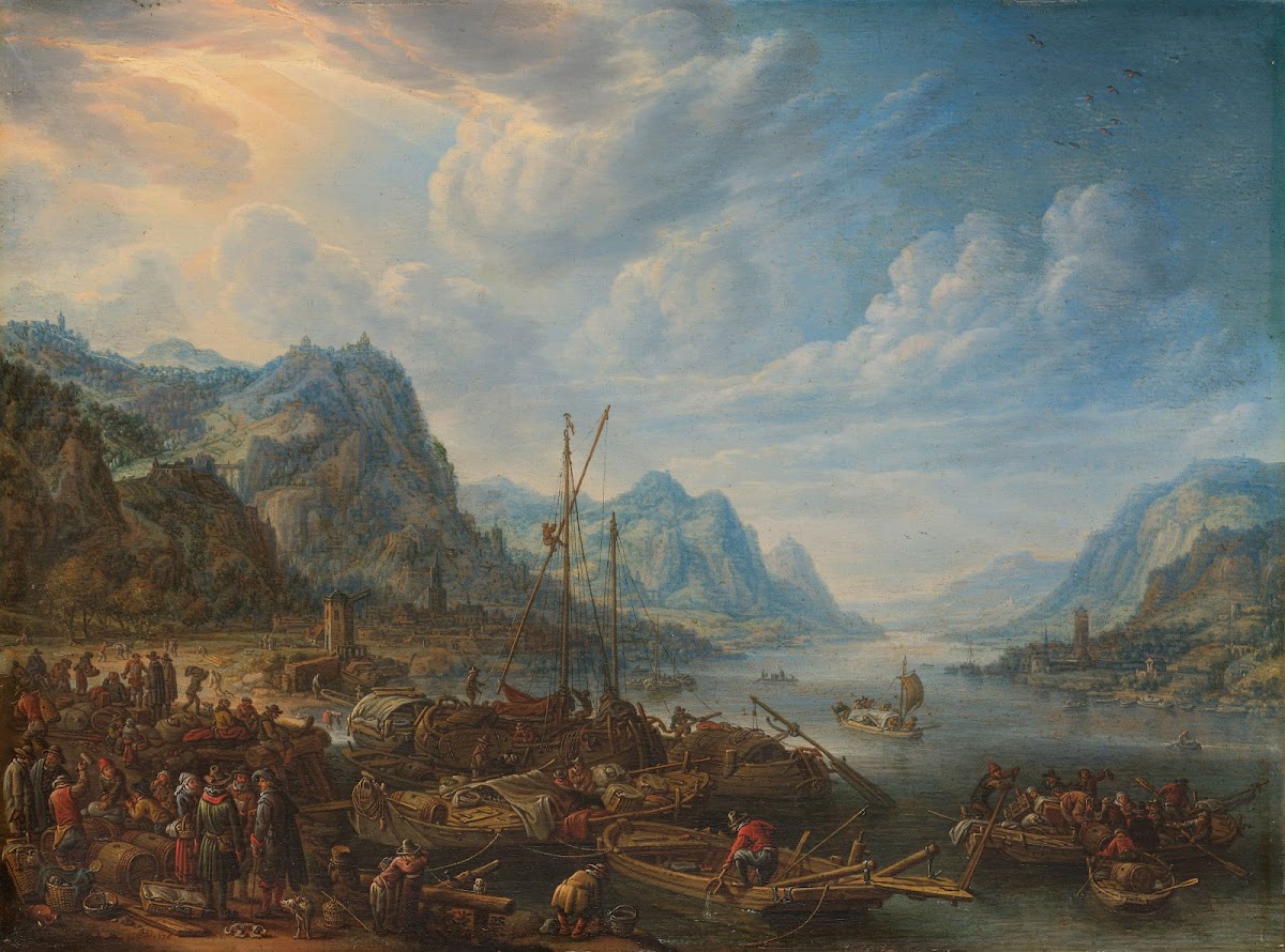 Riviergezicht met aanlegplaats 1678