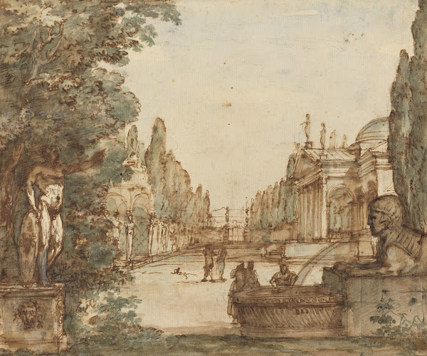 Capriccio with a Palladian Villa c 1760